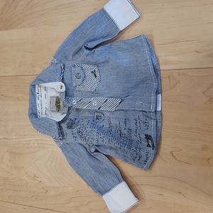 Mamas & Papa's boys shirt 0-3 months